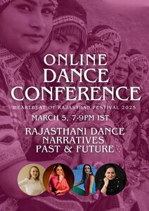 Online Dance Conference: Rajasthan Dance narratives: Past & Future