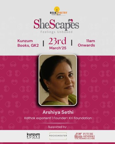 20250323 shescape arshia sethi poster 400